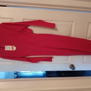Vibrant Pink Long Sleeve Dress